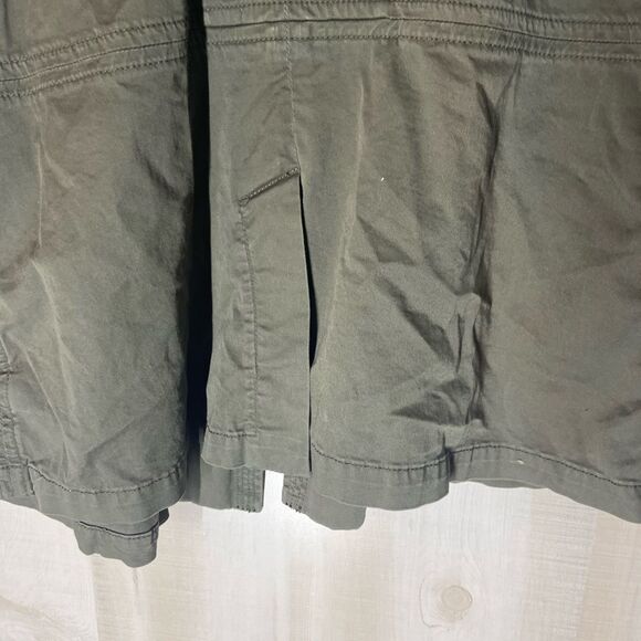 Coldwater Creek classic olive green‎ open front utility jacket, size 16 - Picture 10 of 11